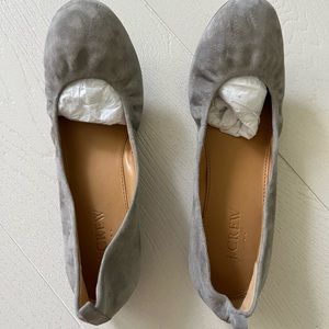 New J Crew Cece Suede ballet flats